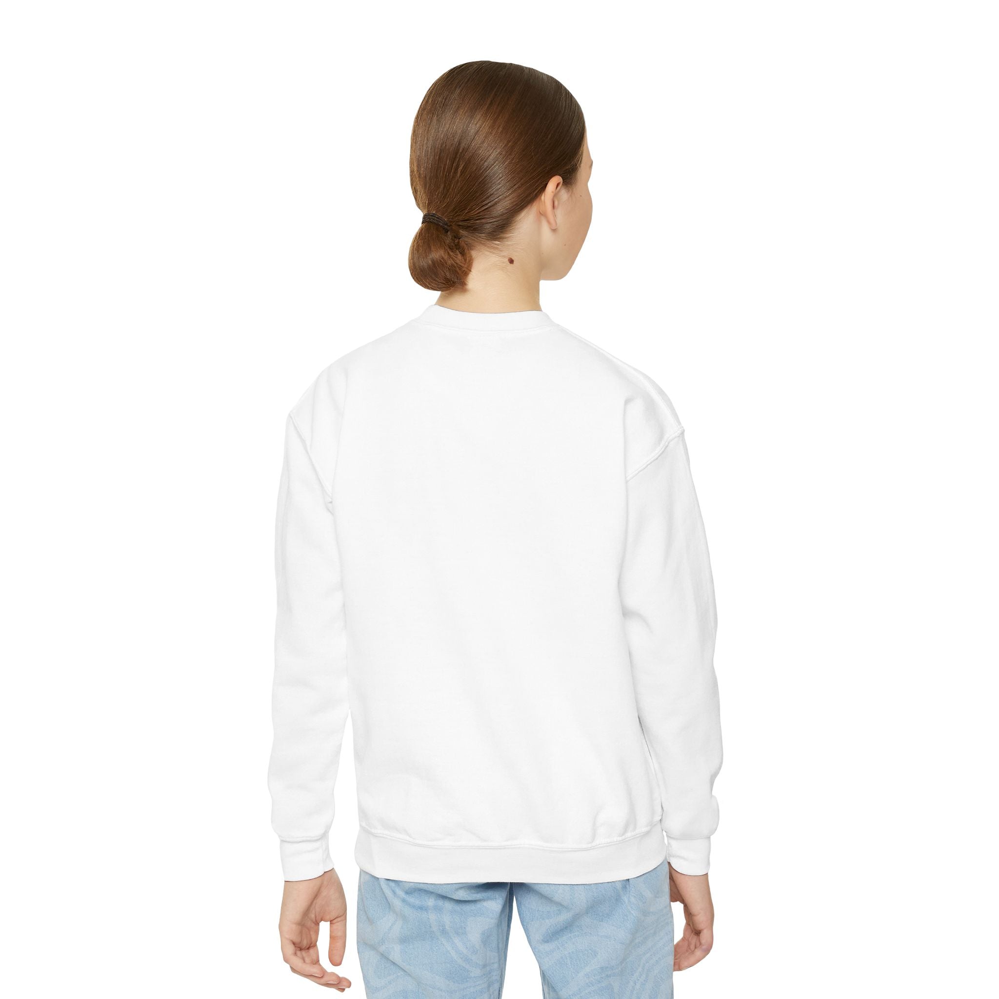 Colorful Heart Youth Crewneck Sweatshirt, Kids Apparel, Cute Sweatshirt, Love Themed Clothing