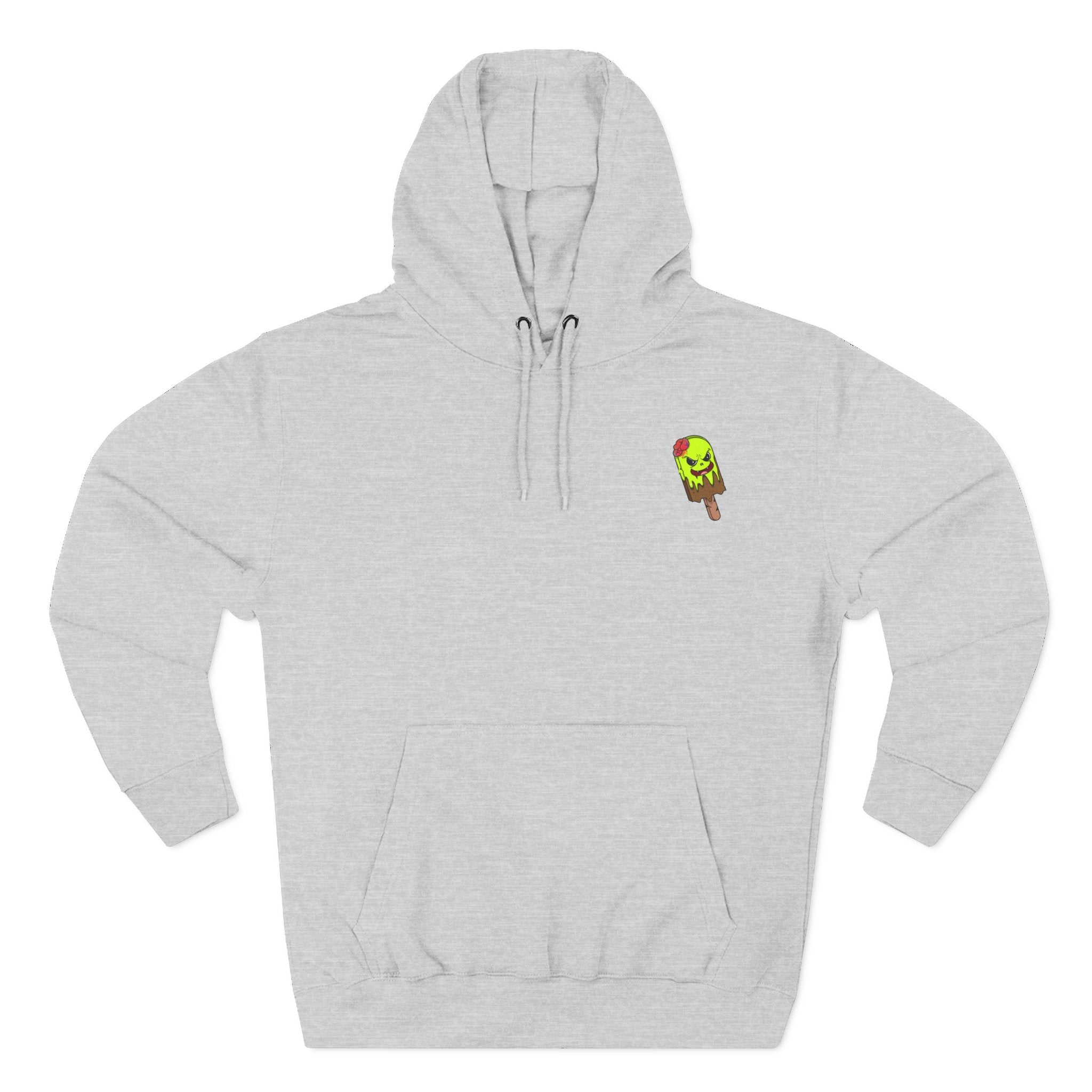 Zombie Hand Three-Panel Fleece Hoodie, Halloween Apparel, Graphic Hoodie, Unisex Sweatshirt, Fun Gift for Friends