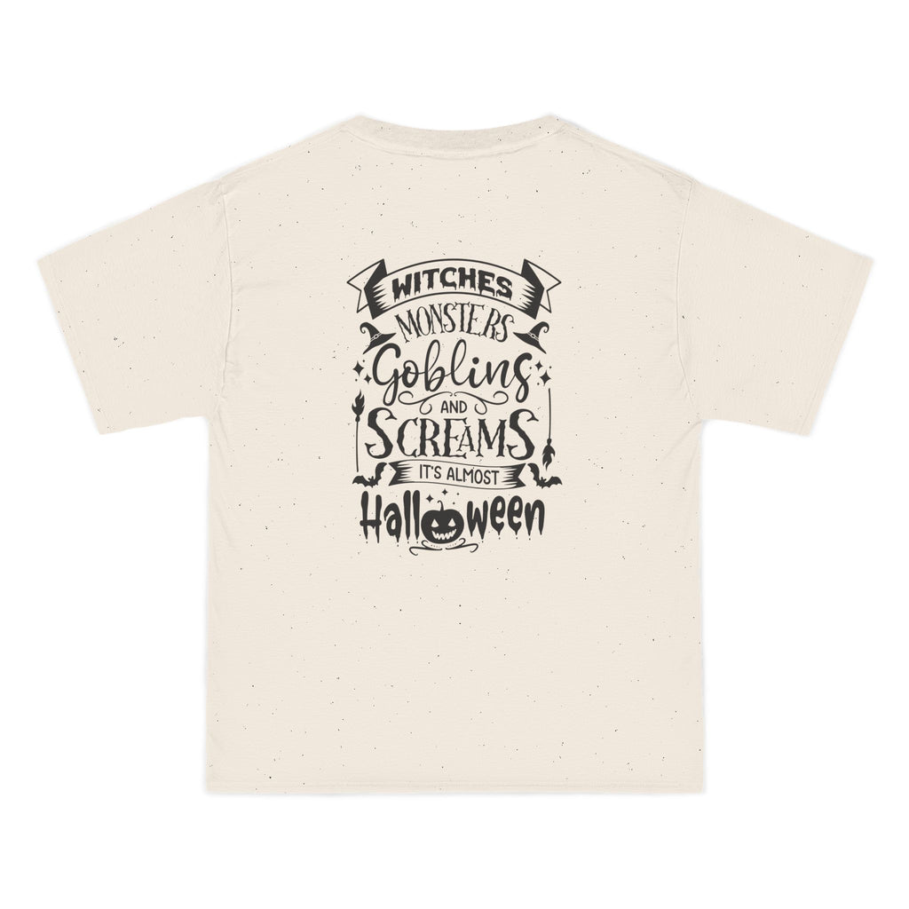 Halloween-Themed Tee, Spooky T-Shirt for Cat Lovers, Funny Halloween Shirt, Witch Motif Clothing, Casual Fall Apparel