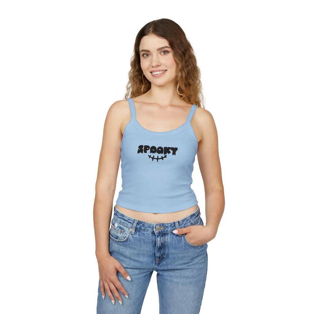 Spooky Women's Spaghetti Strap Tank Top | Halloween Top, Casual Wear, Summer Fashion, Festival Style, Boho Outfit