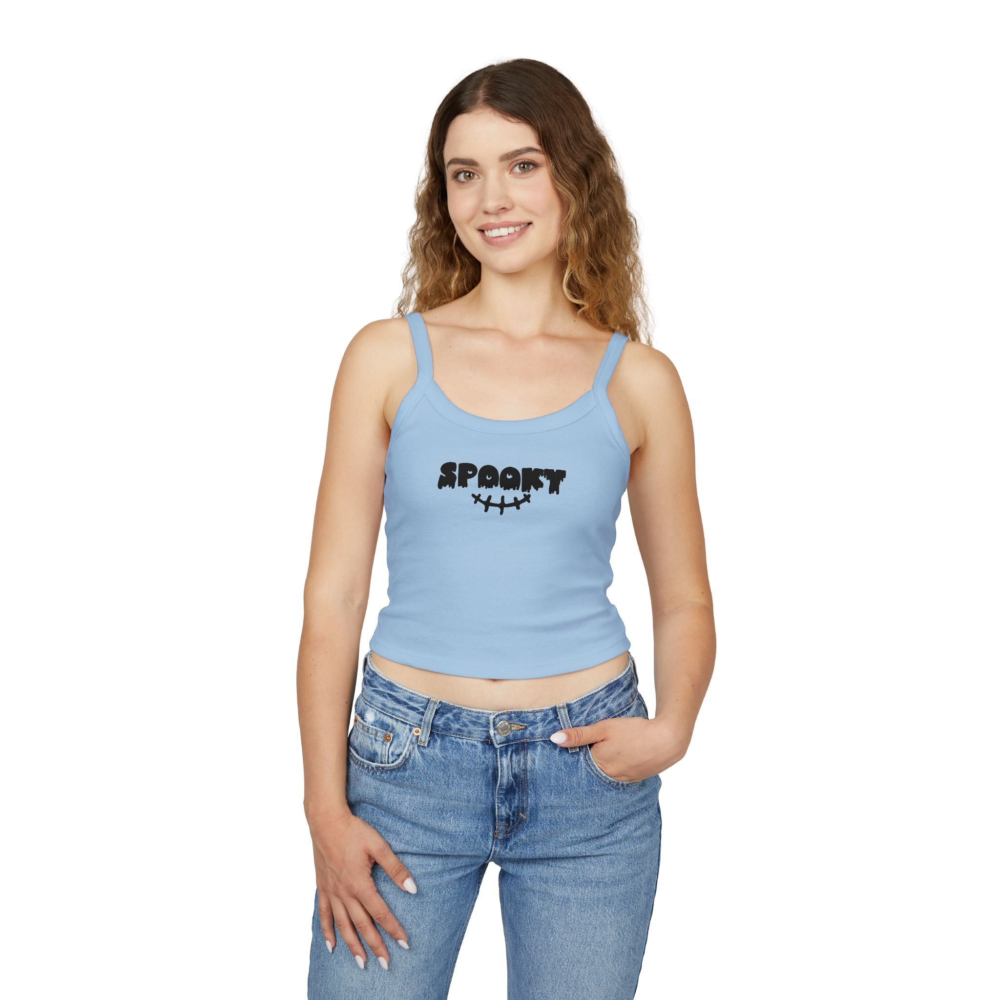 Spooky Women's Spaghetti Strap Tank Top | Halloween Top, Casual Wear, Summer Fashion, Festival Style, Boho Outfit