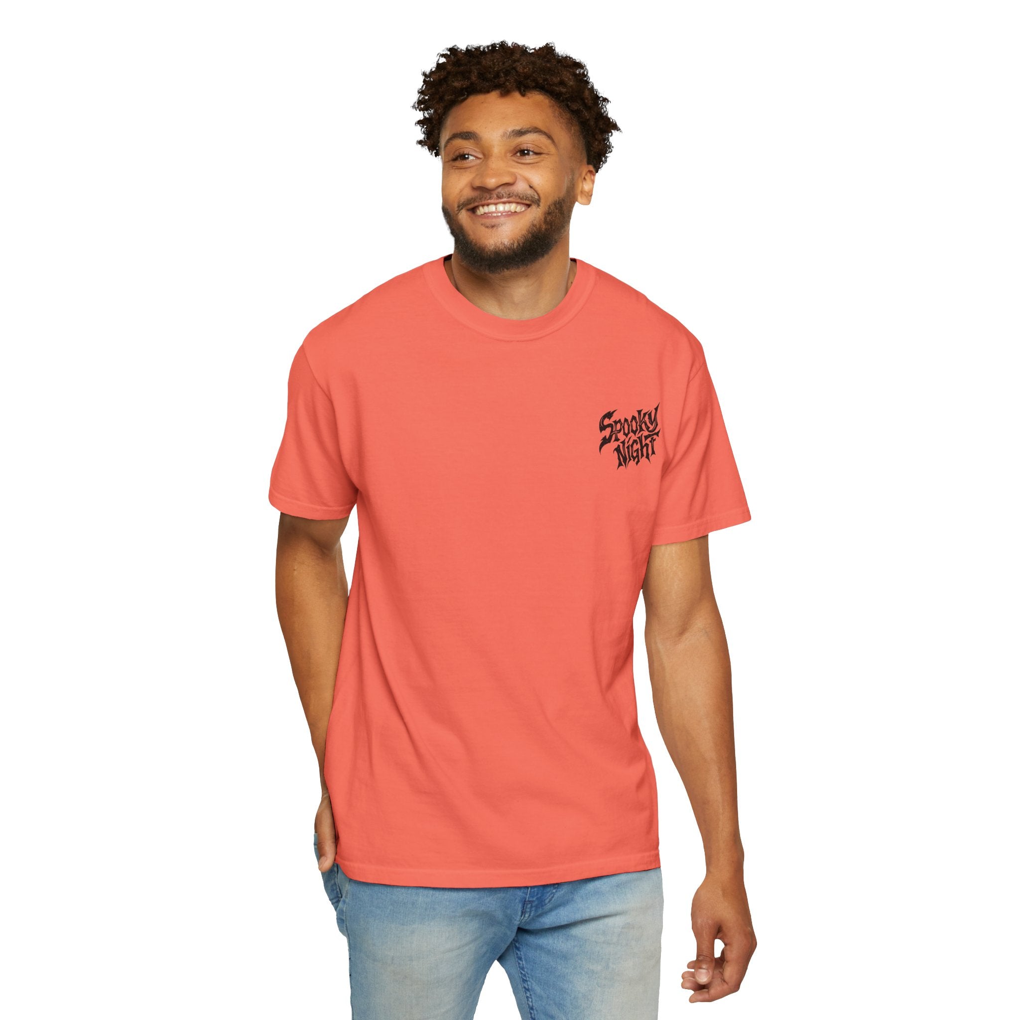 Spooky Night Unisex T-Shirt | Halloween Shirt, Ghost Tee, Casual Wear, Gift for Him & Her, Festive Graphic Tee