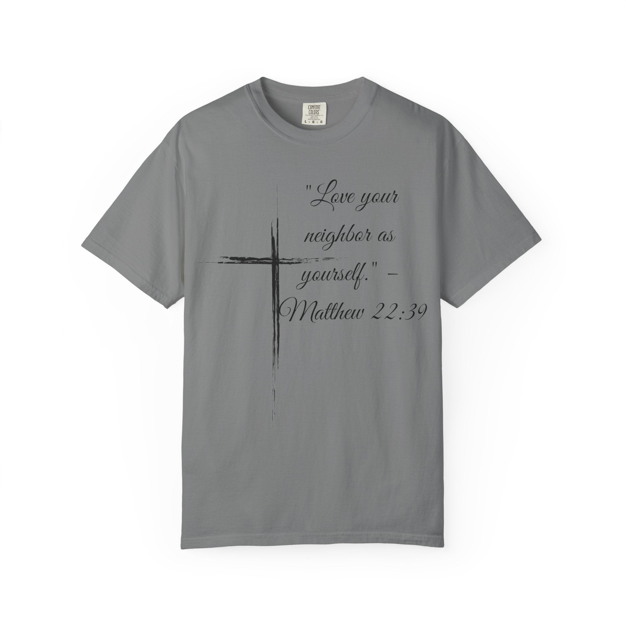 Garment-Dyed Faith T-Shirt, Inspirational Tee, Christian Apparel, Gift for Believers, Scripture Shirt