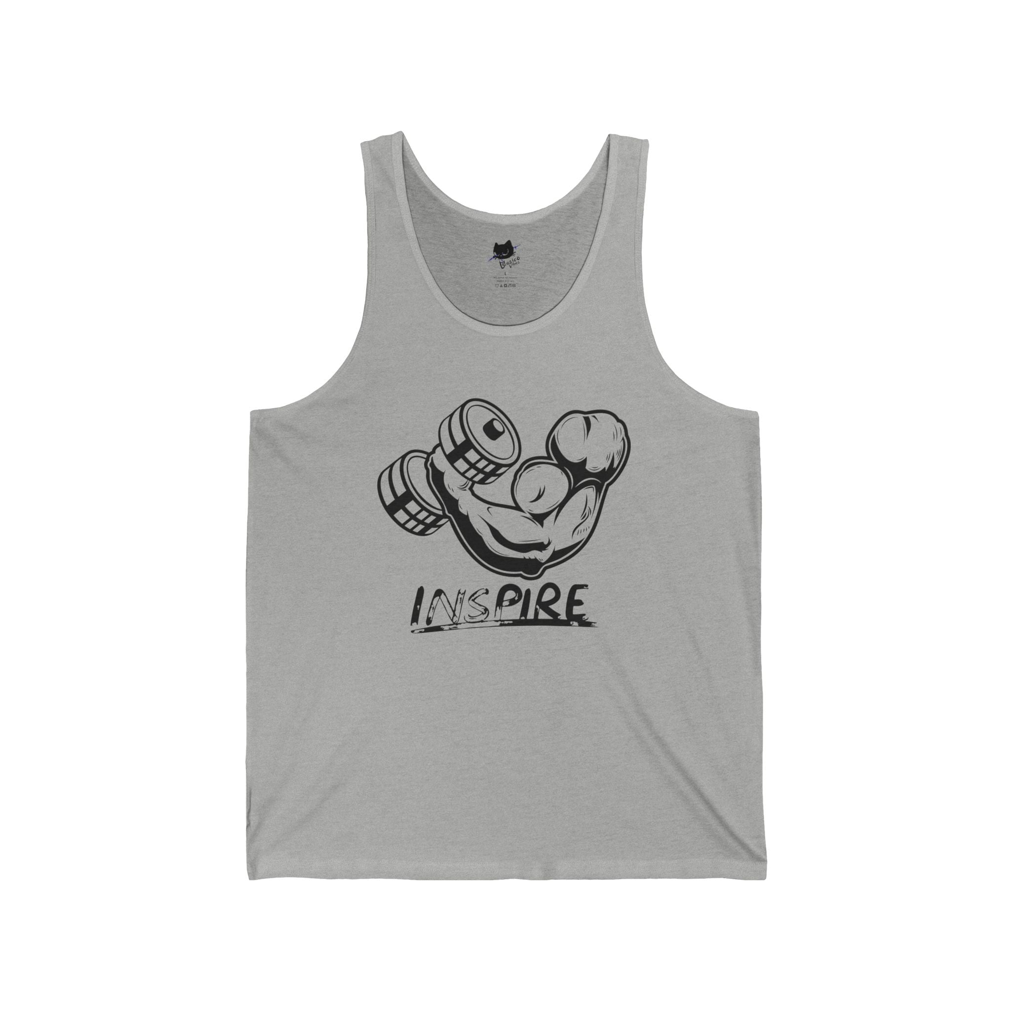 Inspire Fitness Tank Top, Unisex Workout Shirt, Motivational Gym Apparel, Perfect for Gifts, Summer Exercise Wear