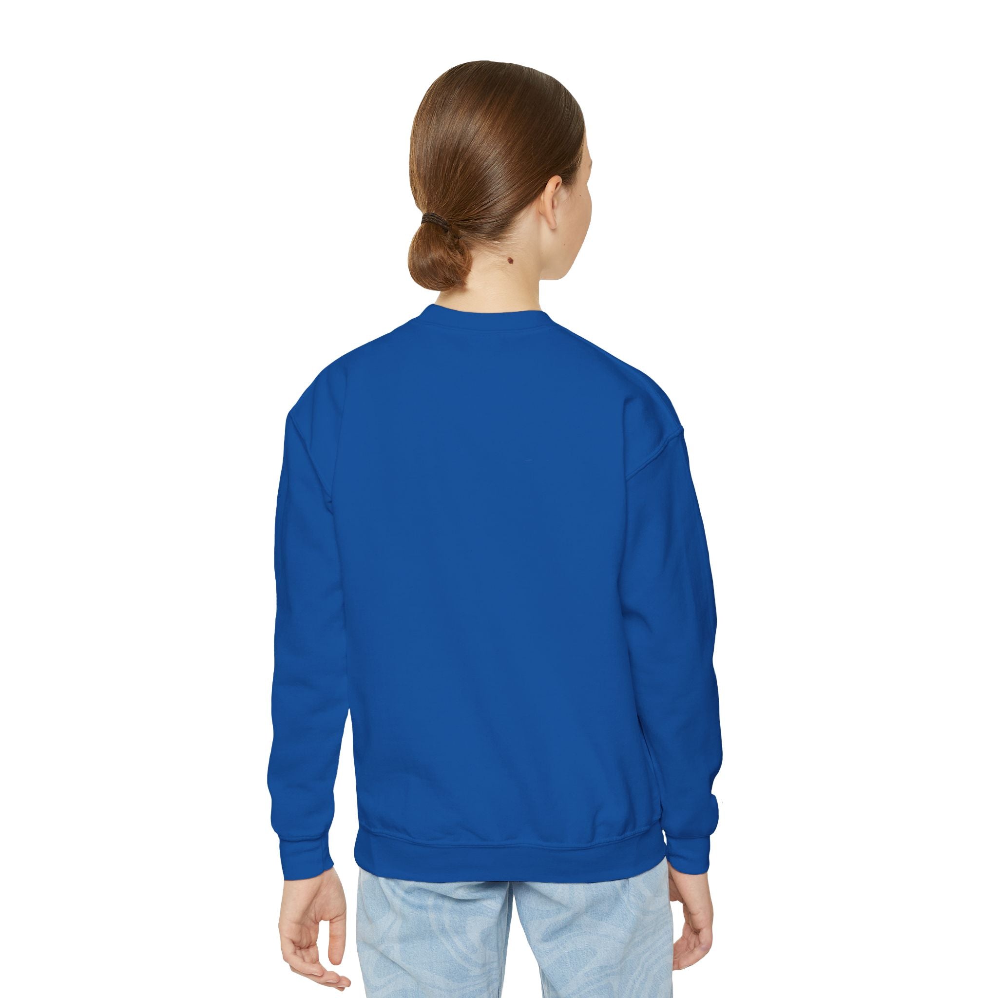 Colorful Heart Youth Crewneck Sweatshirt, Kids Apparel, Cute Sweatshirt, Love Themed Clothing