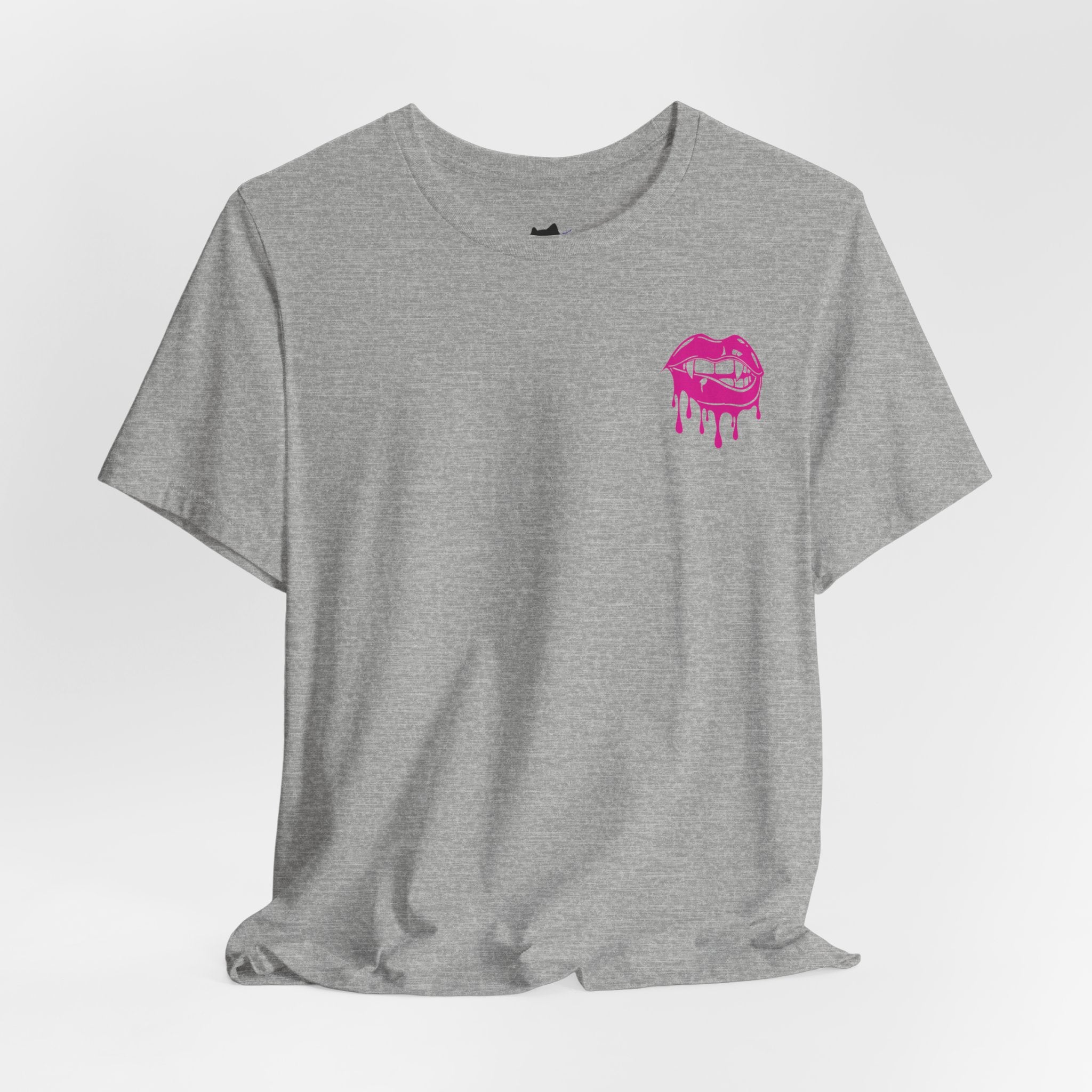 Edgy Graphic Tee with Skull and Lips, Unisex T-Shirt for Trendsetters, Casual Wear, Festival Outfit, Gift for Her/Him