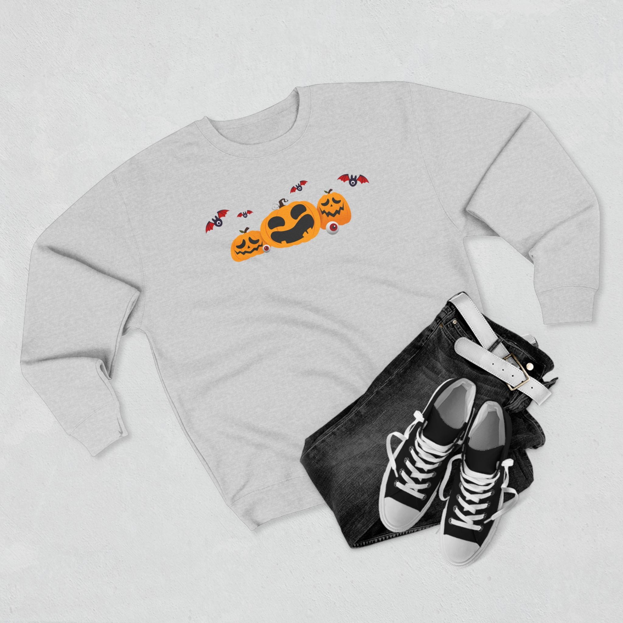 Cozy Halloween Sweatshirt, Unisex Crewneck for Fall, Pumpkin Sweatshirt, Halloween Apparel, Autumn Fashion