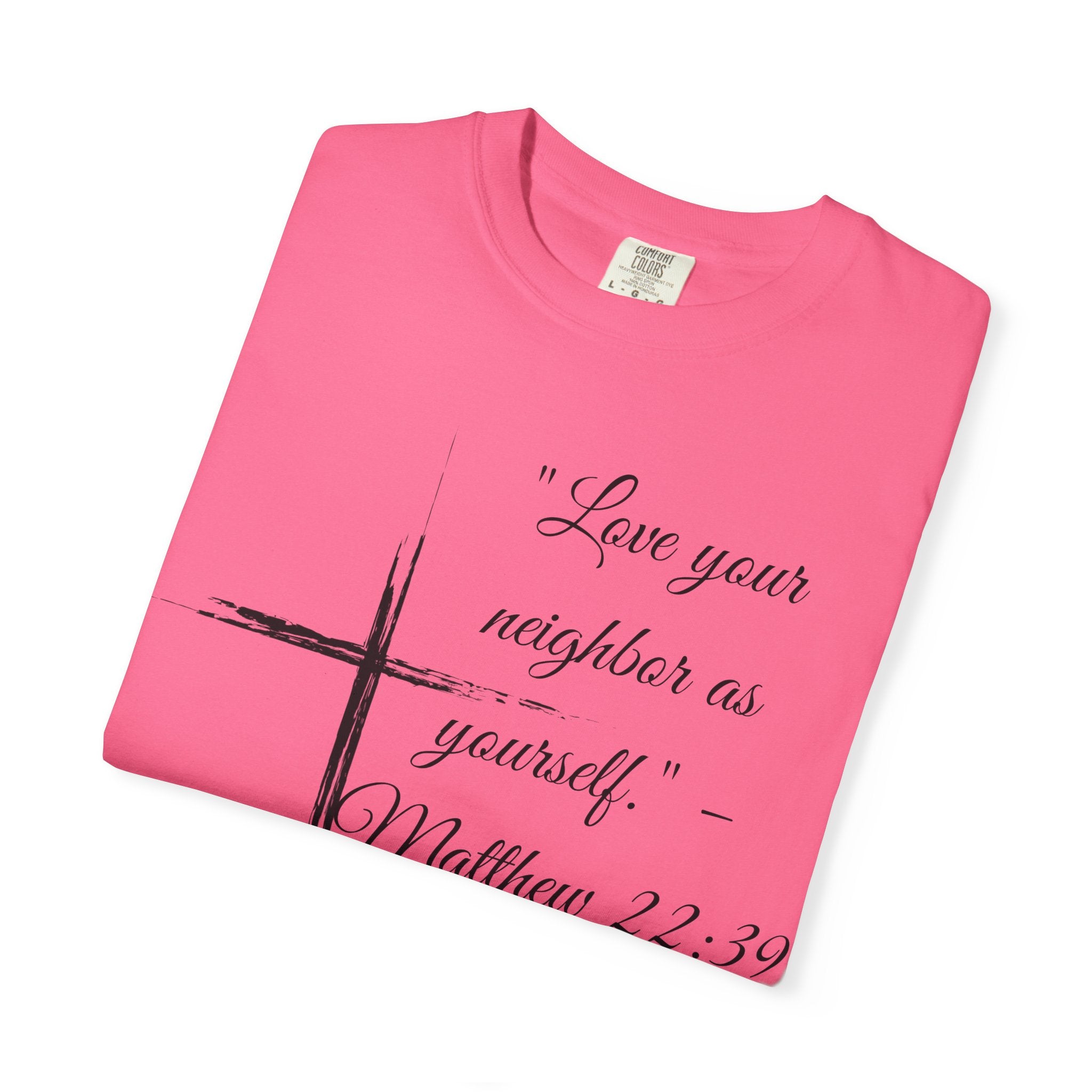 Garment-Dyed Faith T-Shirt, Inspirational Tee, Christian Apparel, Gift for Believers, Scripture Shirt