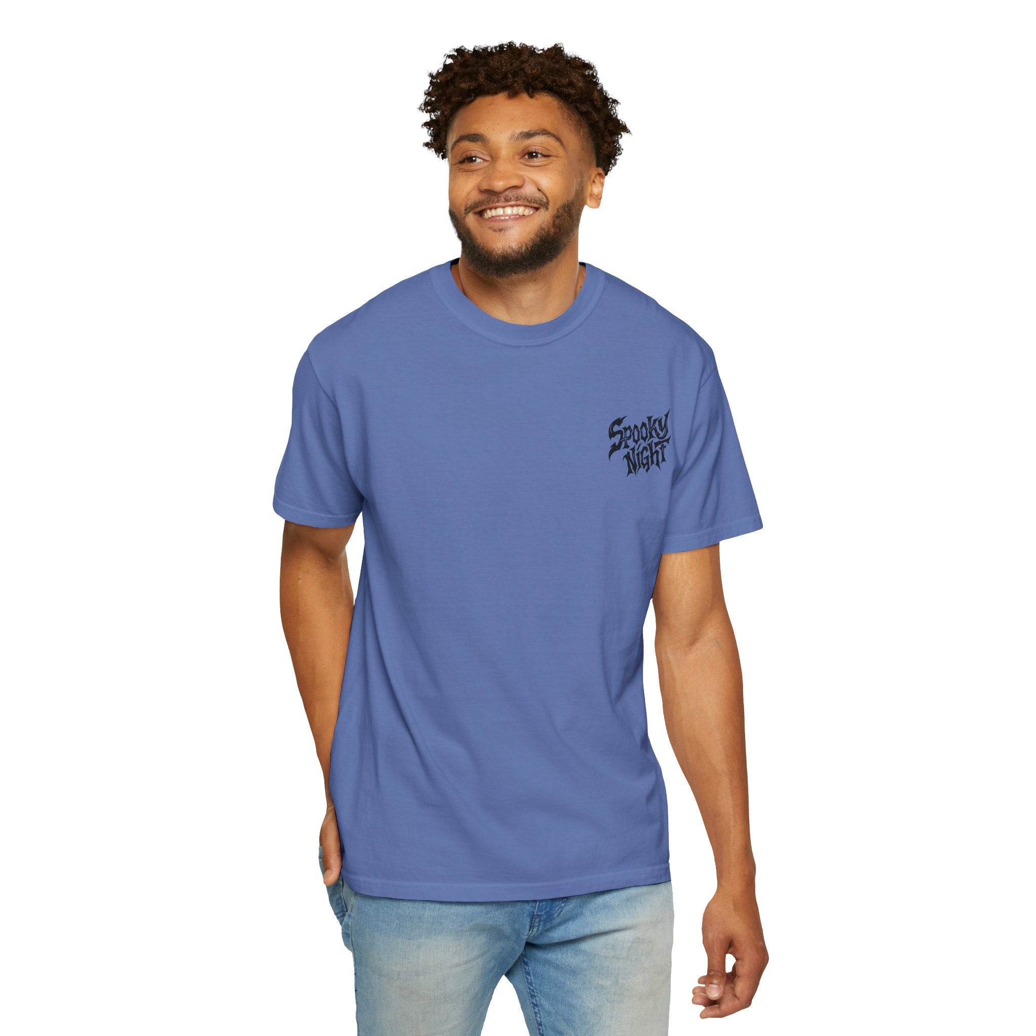 Spooky Night Unisex T-Shirt | Halloween Shirt, Ghost Tee, Casual Wear, Gift for Him & Her, Festive Graphic Tee