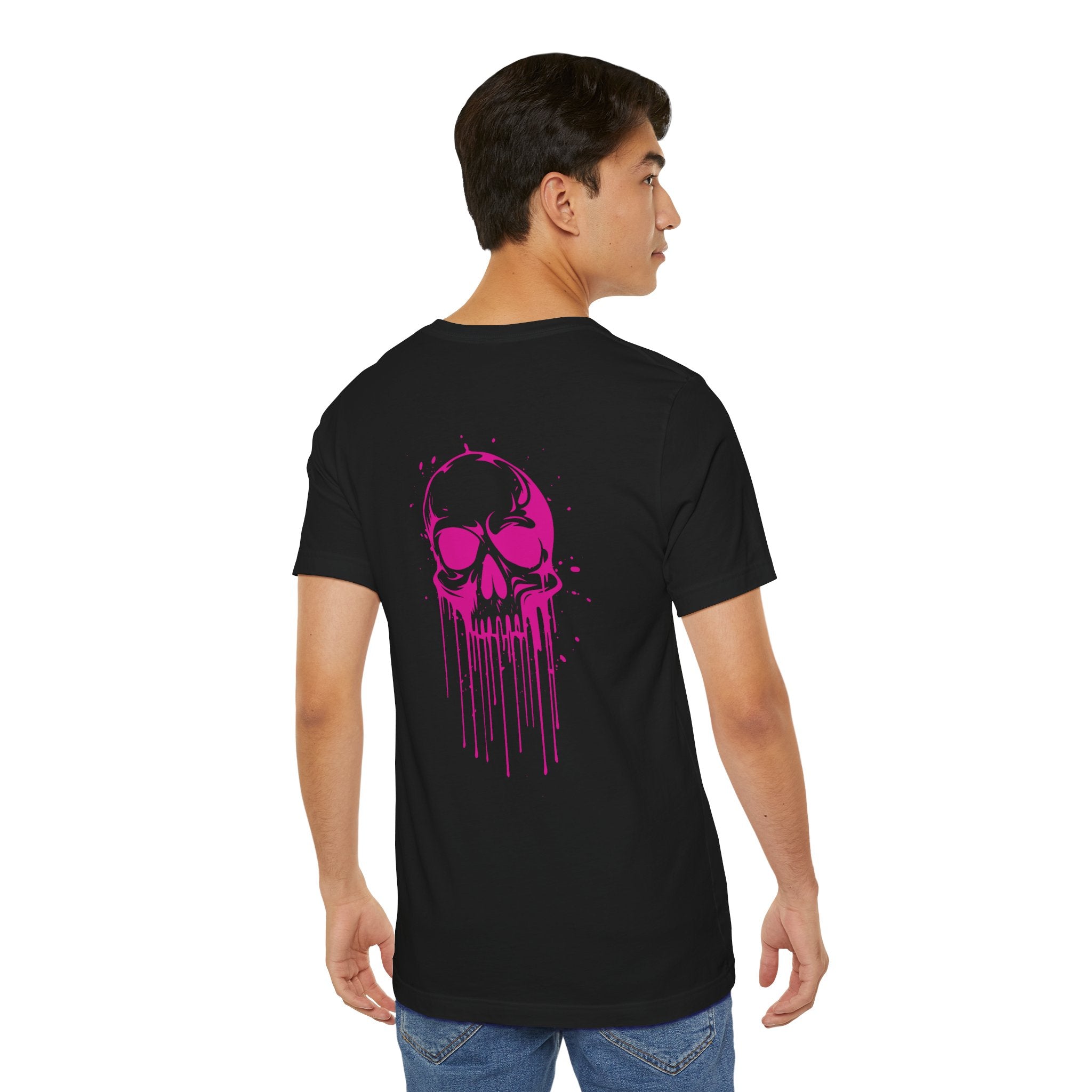 Edgy Graphic Tee with Skull and Lips, Unisex T-Shirt for Trendsetters, Casual Wear, Festival Outfit, Gift for Her/Him