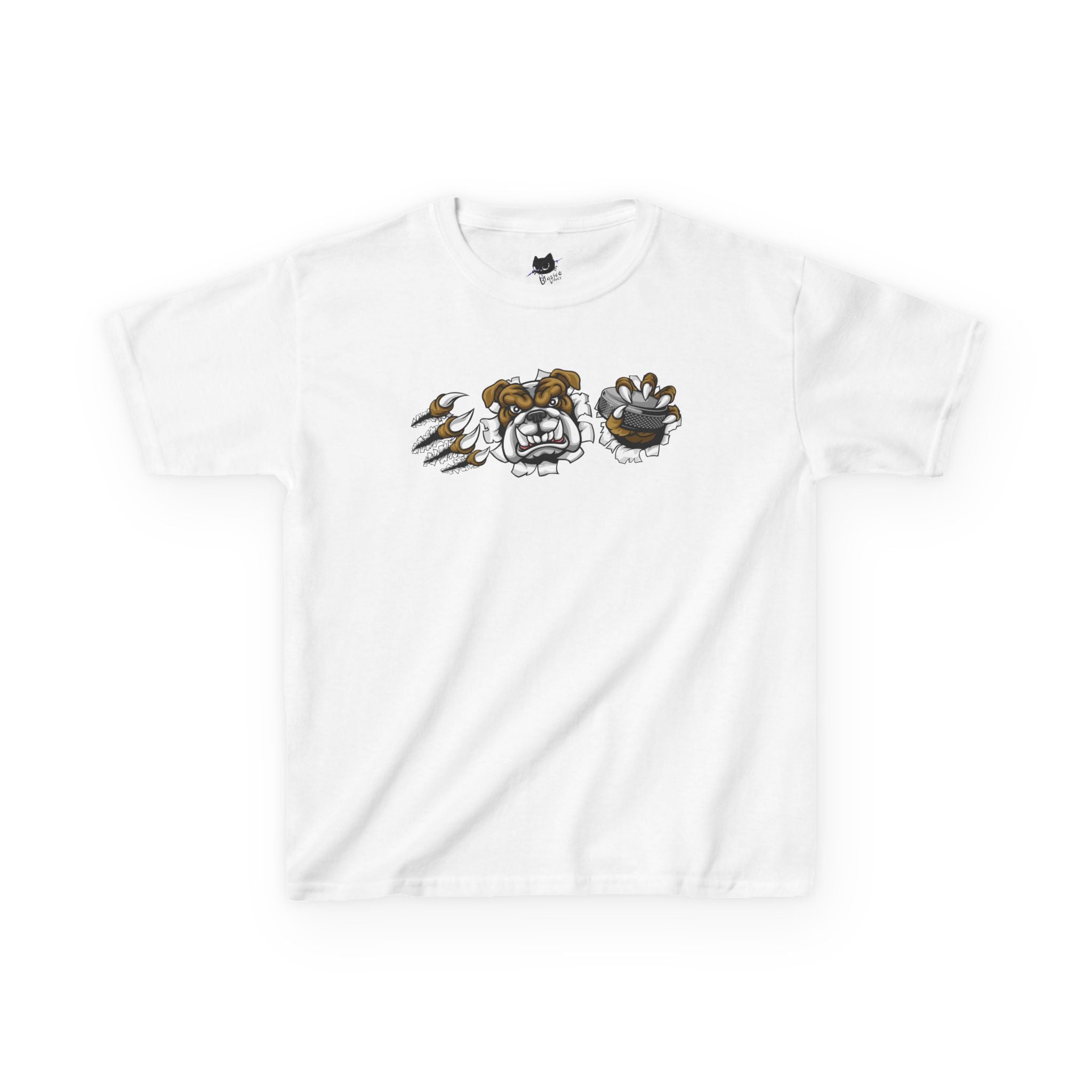 Kids Cartoon Bulldog Tee | Fun Graphic Tee, Cute Kids T-Shirt, Animal Lover Gift, Casual Wear, Birthday Gift