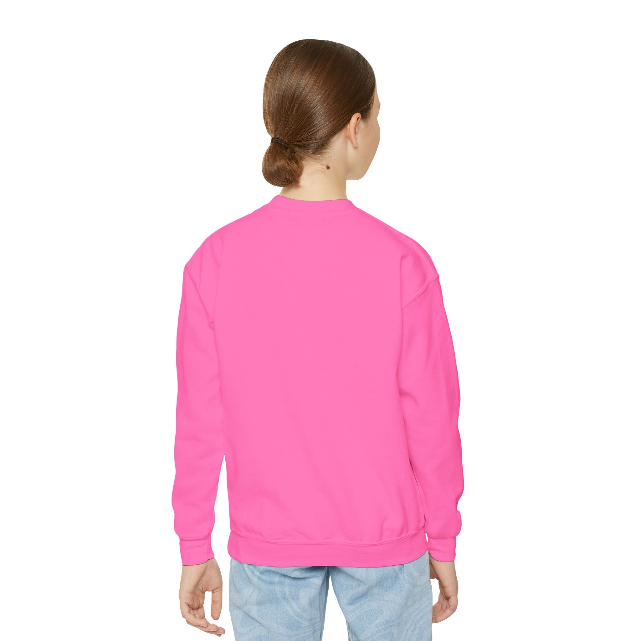 Colorful Heart Youth Crewneck Sweatshirt, Kids Apparel, Cute Sweatshirt, Love Themed Clothing