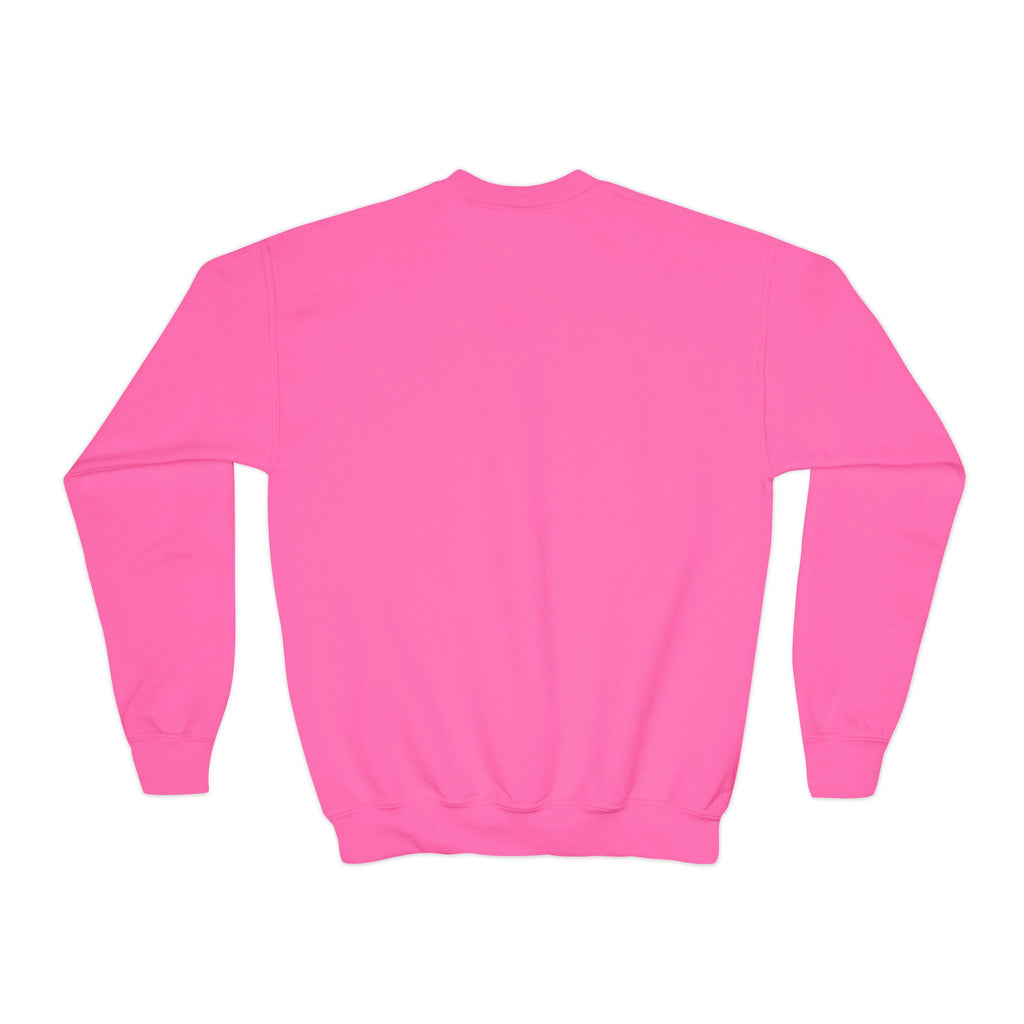 Colorful Heart Youth Crewneck Sweatshirt, Kids Apparel, Cute Sweatshirt, Love Themed Clothing