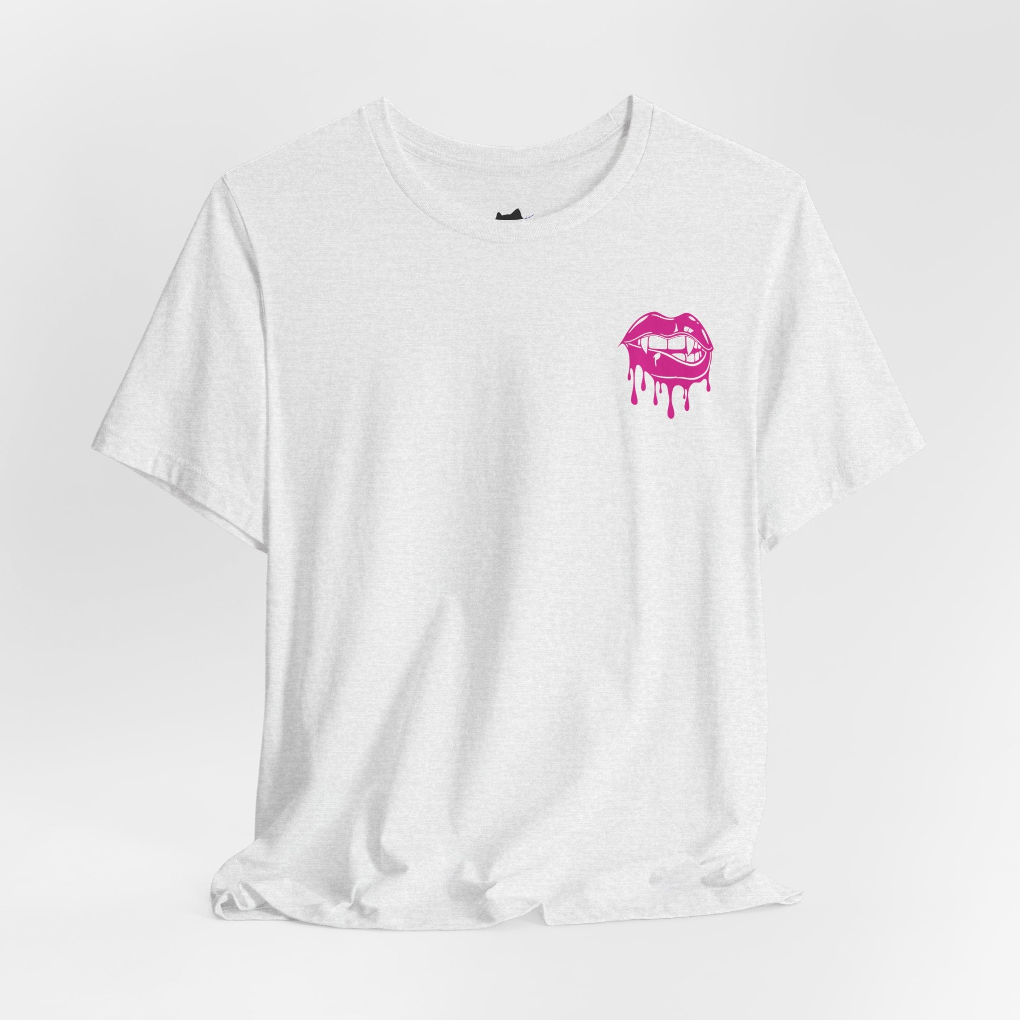 Edgy Graphic Tee with Skull and Lips, Unisex T-Shirt for Trendsetters, Casual Wear, Festival Outfit, Gift for Her/Him