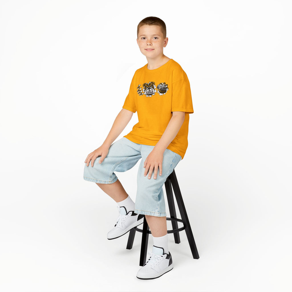 Kids Cartoon Bulldog Tee | Fun Graphic Tee, Cute Kids T-Shirt, Animal Lover Gift, Casual Wear, Birthday Gift