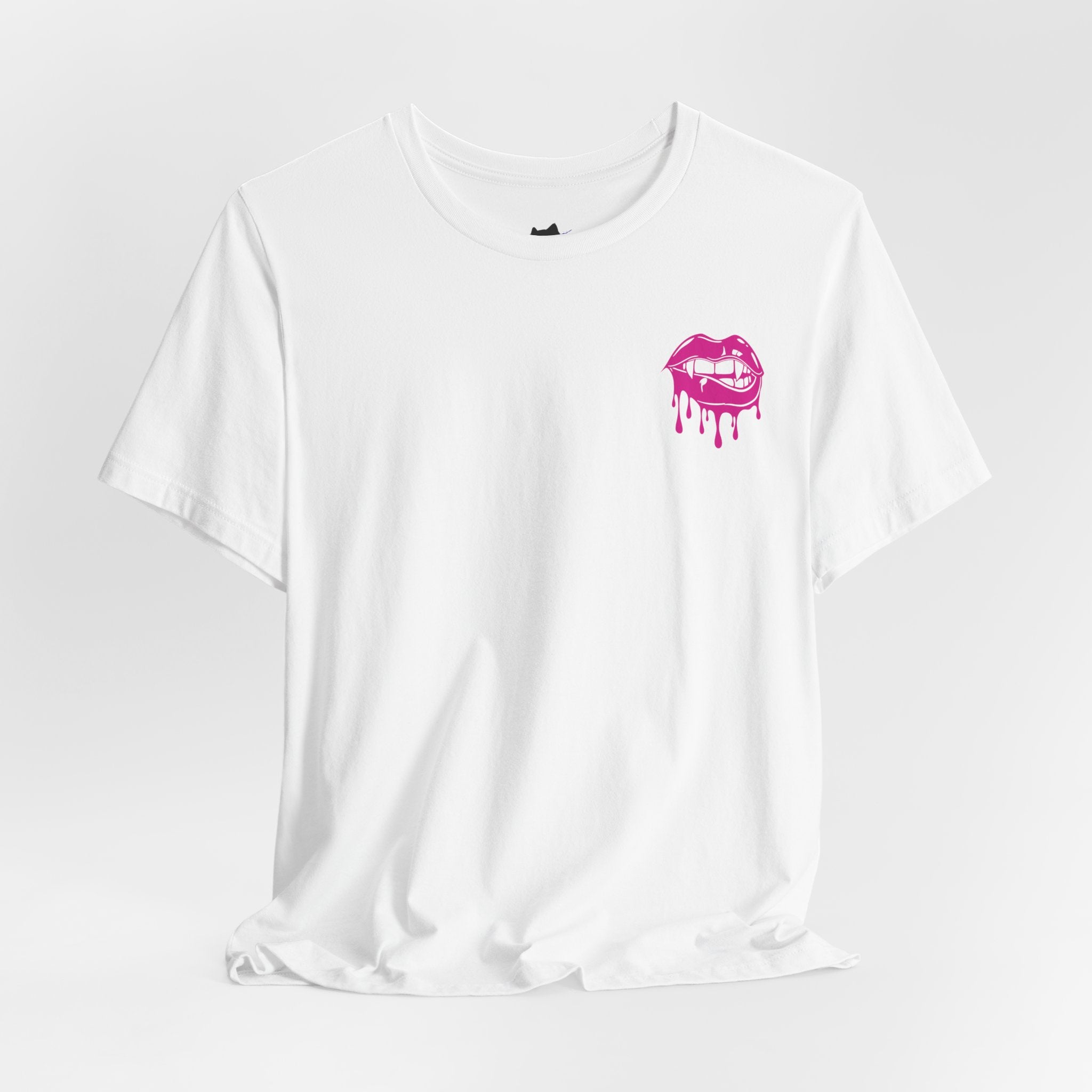 Edgy Graphic Tee with Skull and Lips, Unisex T-Shirt for Trendsetters, Casual Wear, Festival Outfit, Gift for Her/Him