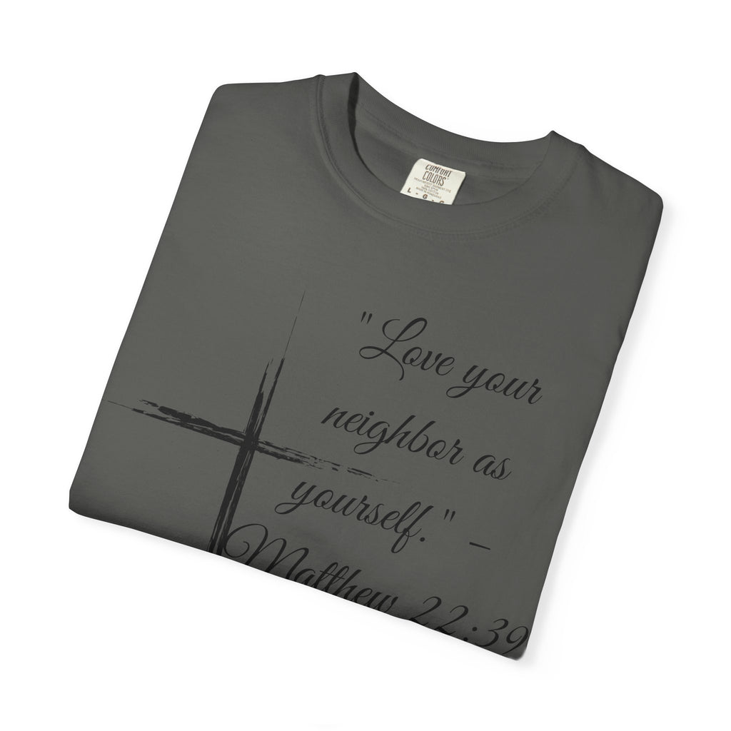 Garment-Dyed Faith T-Shirt, Inspirational Tee, Christian Apparel, Gift for Believers, Scripture Shirt