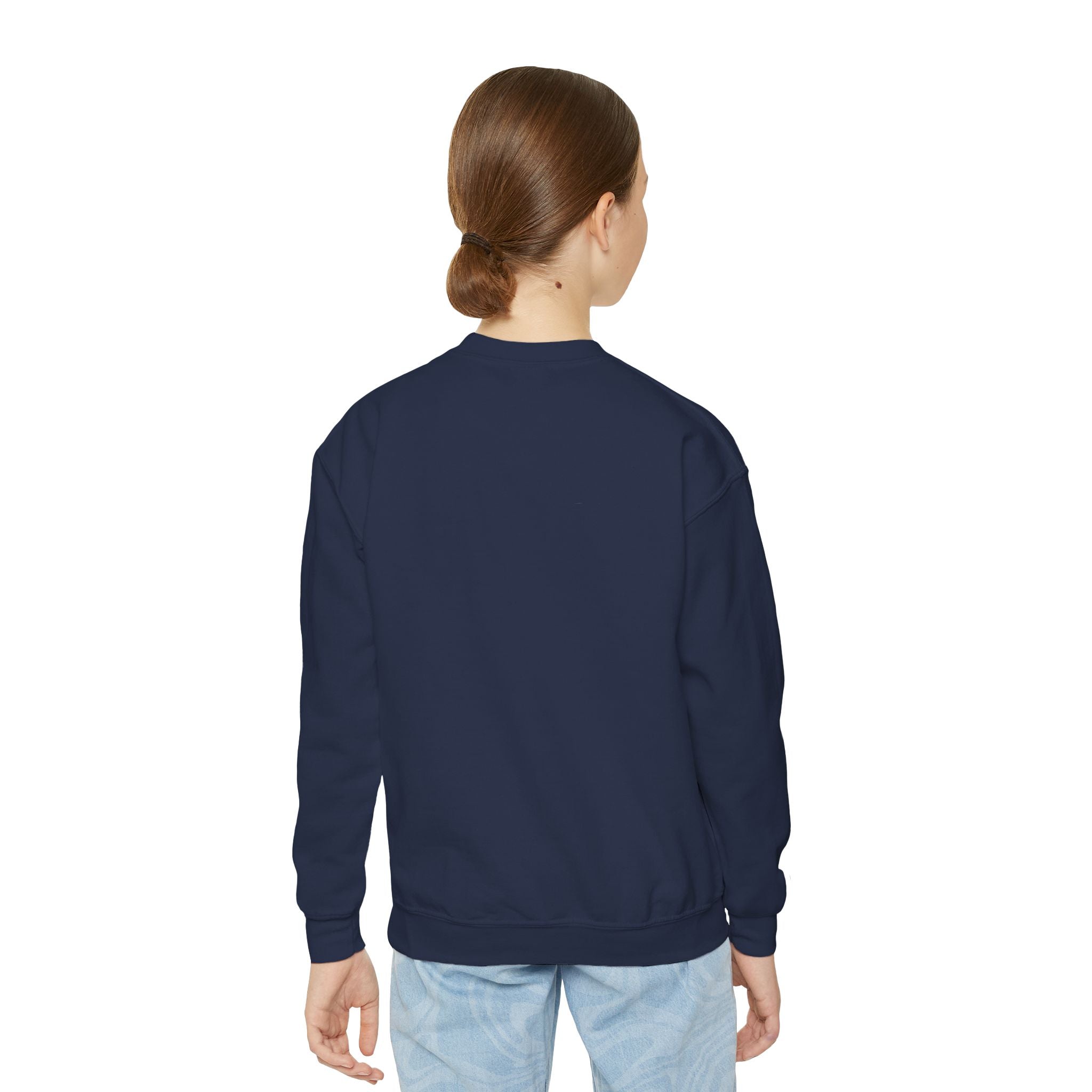 Colorful Heart Youth Crewneck Sweatshirt, Kids Apparel, Cute Sweatshirt, Love Themed Clothing