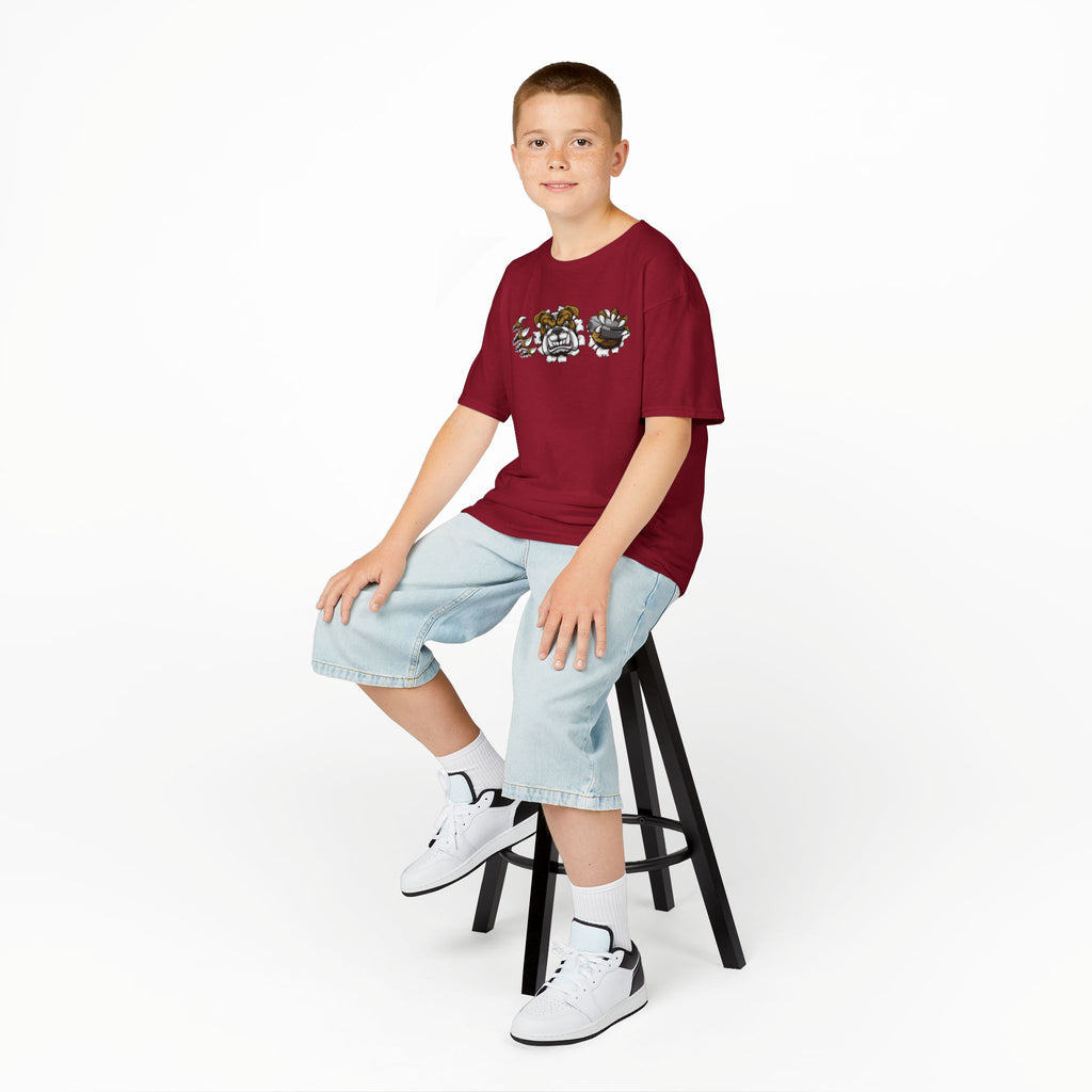 Kids Cartoon Bulldog Tee | Fun Graphic Tee, Cute Kids T-Shirt, Animal Lover Gift, Casual Wear, Birthday Gift