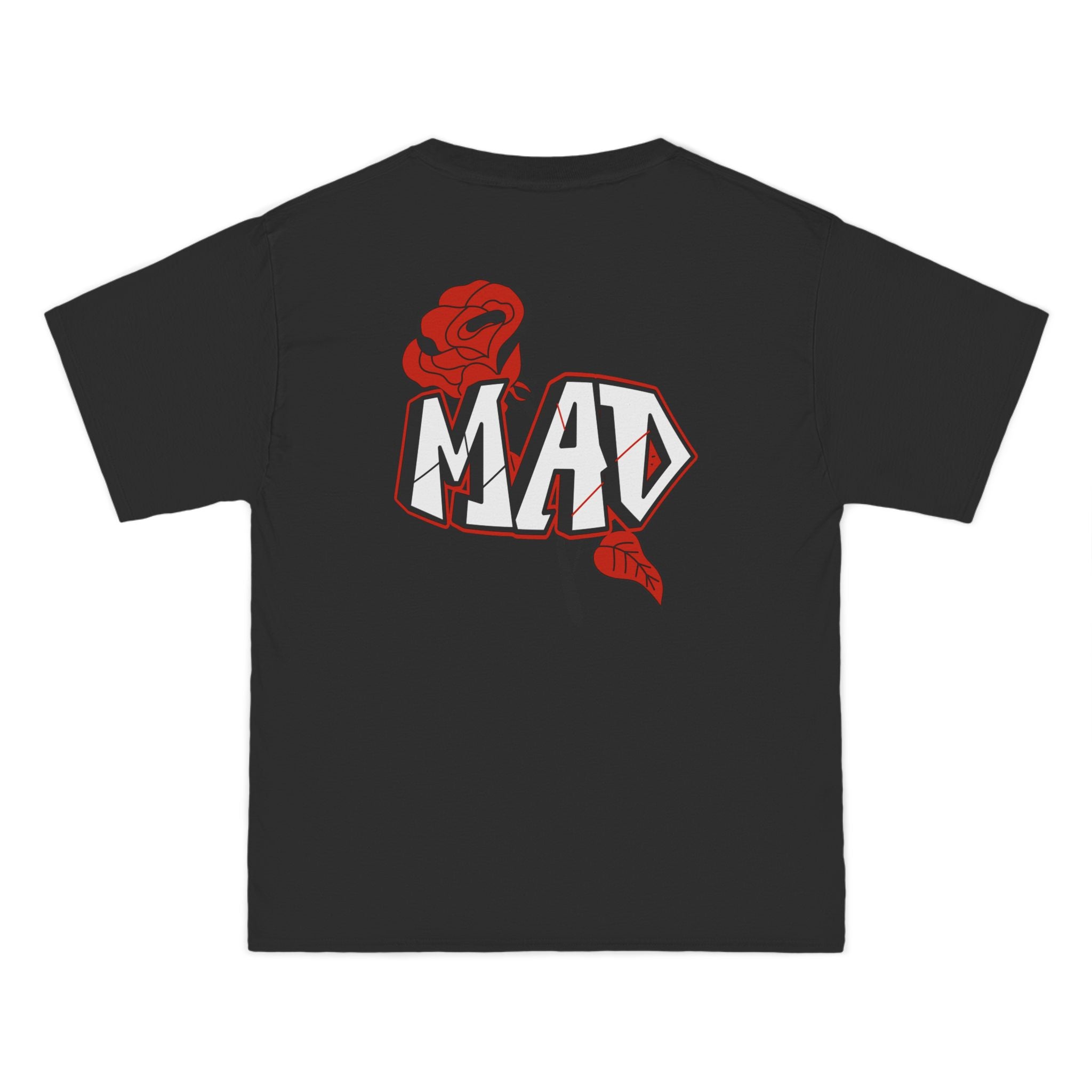 Mad Rose Short-Sleeve T-Shirt, Casual Tee, Streetwear Top, Gift for Fashion Lovers, Unique Graphic Shirt, Trendy Apparel