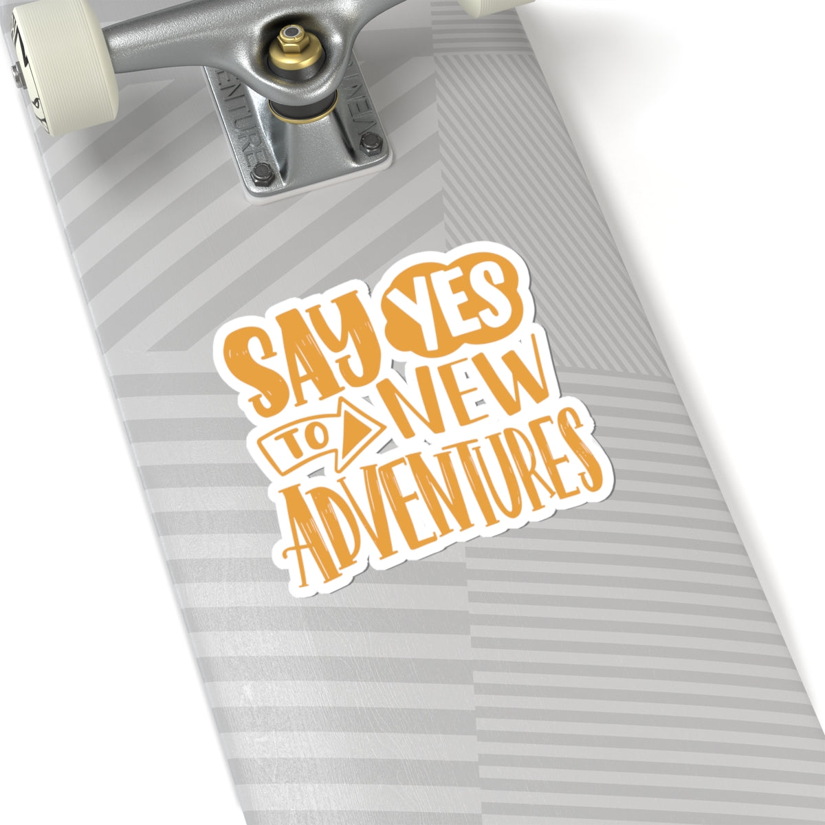 Say Yes to New Adventures Kiss-Cut Stickers, Adventure Stickers, Travel Laptop Stickers, Inspirational Decals, Gift for Adventurers