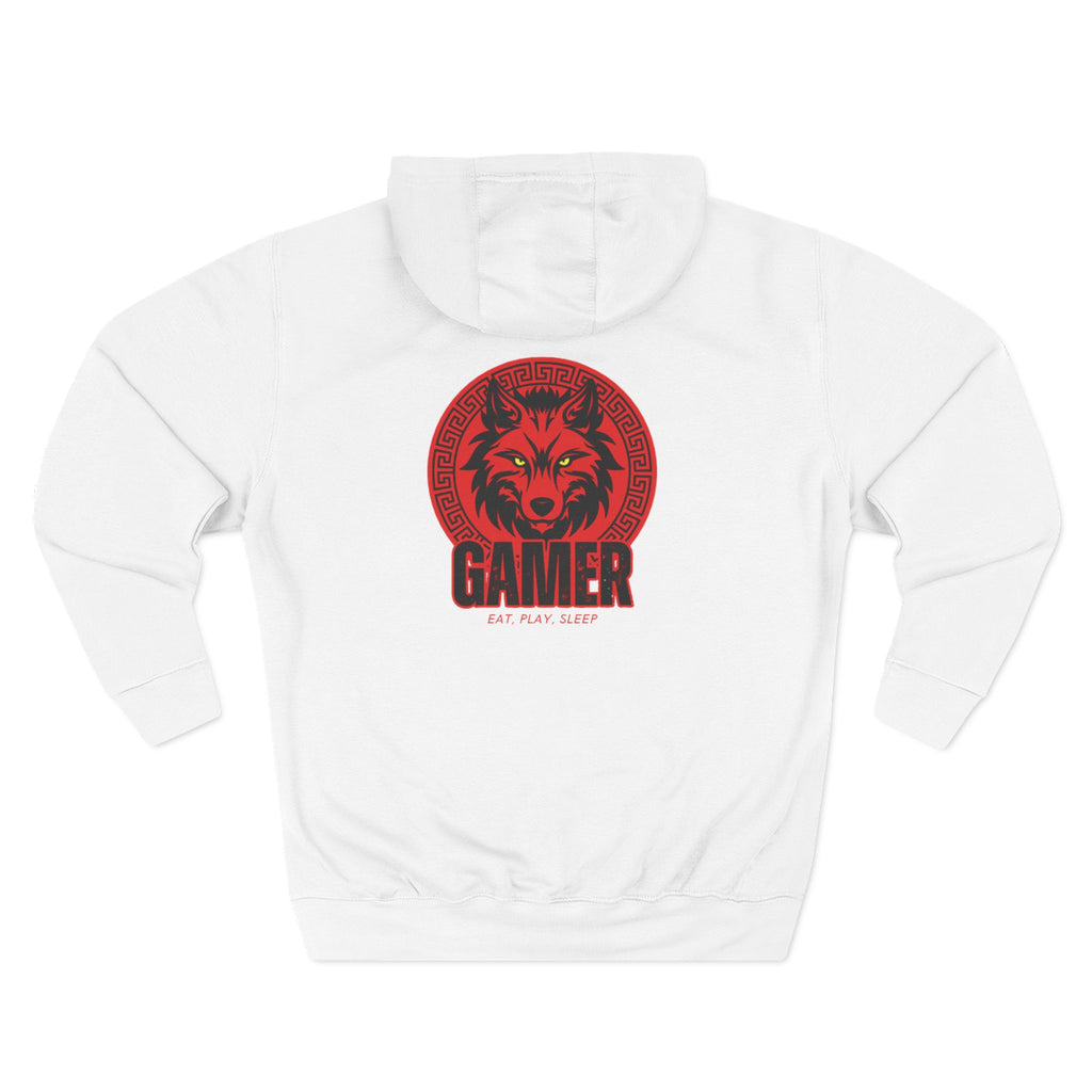 Fleece Hoodie Gamer Eat, Play, Sleep Design