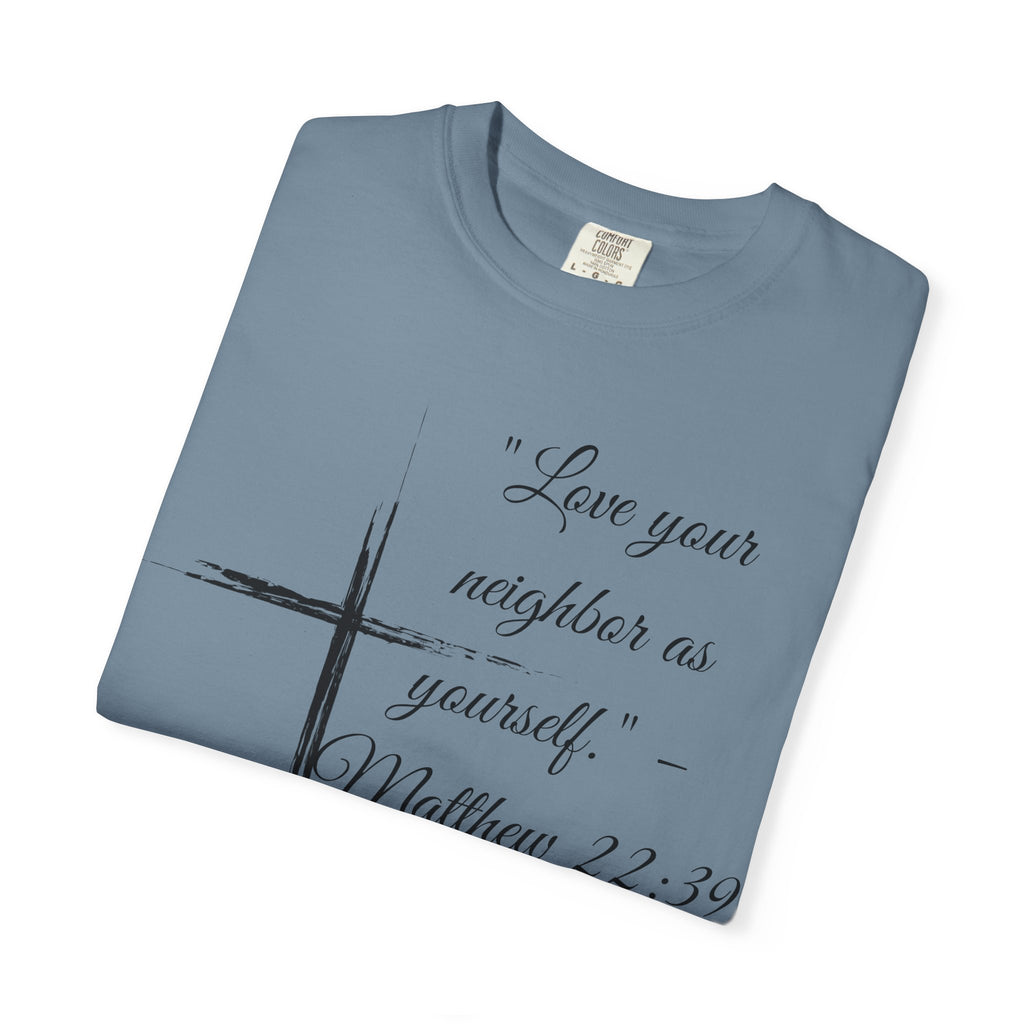 Garment-Dyed Faith T-Shirt, Inspirational Tee, Christian Apparel, Gift for Believers, Scripture Shirt