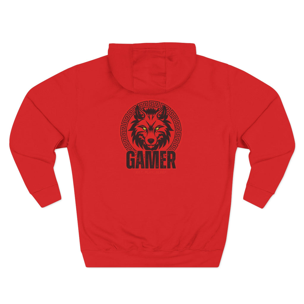 Fleece Hoodie Gamer Eat, Play, Sleep Design