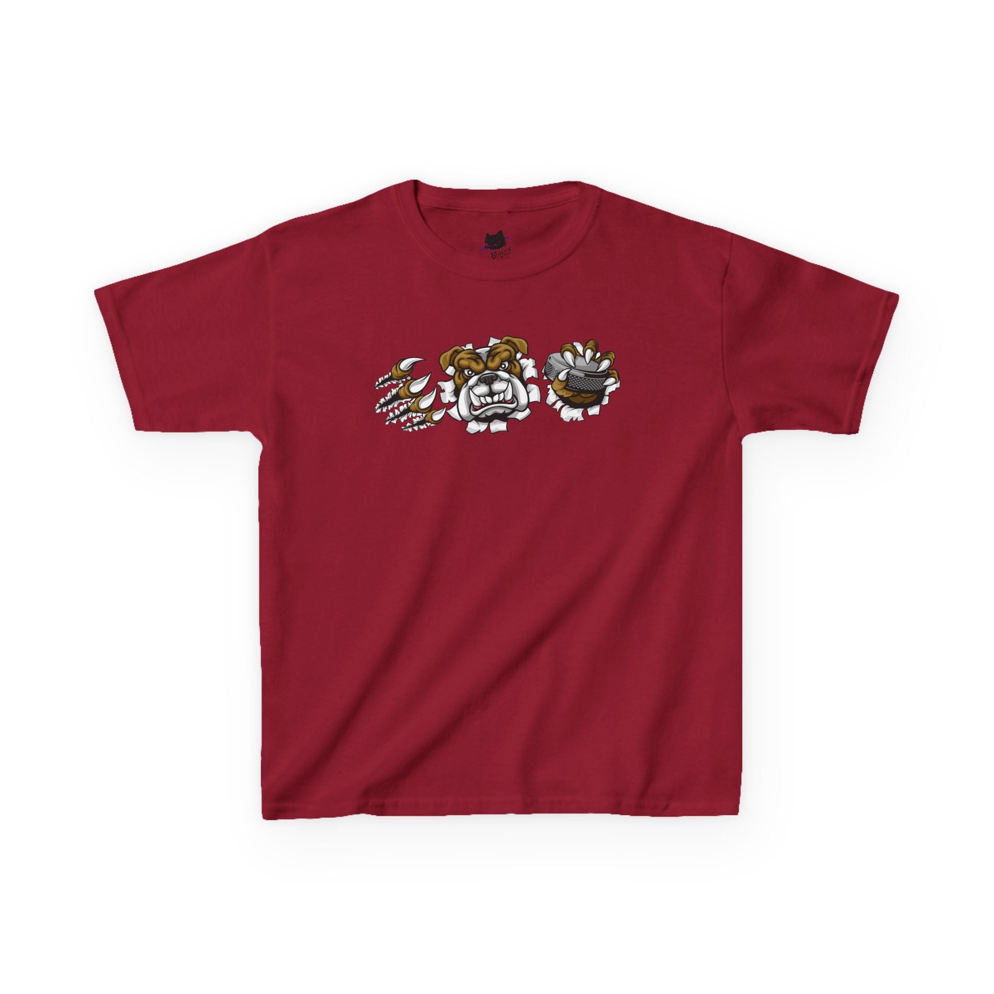Kids Cartoon Bulldog Tee | Fun Graphic Tee, Cute Kids T-Shirt, Animal Lover Gift, Casual Wear, Birthday Gift