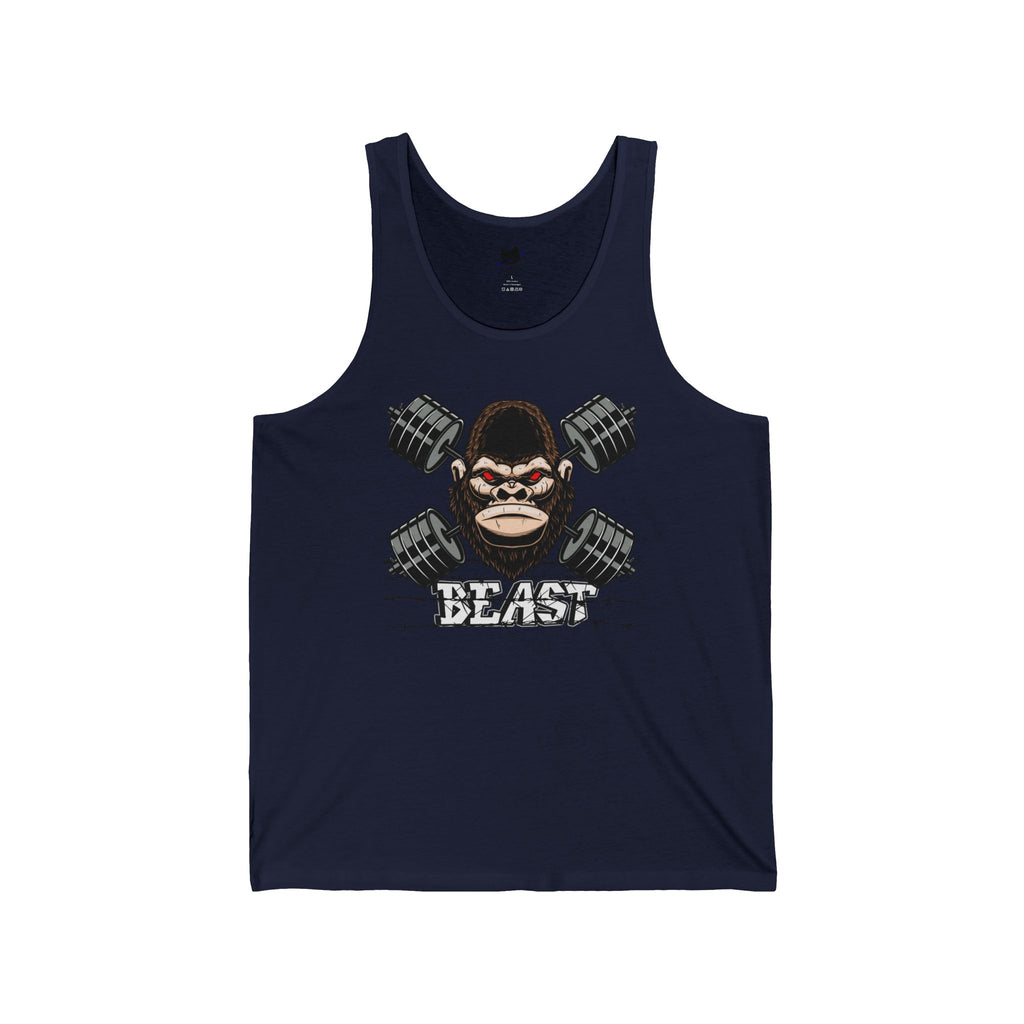 Beast Mode Unisex Jersey Tank - Gym Wear, Fitness Apparel, Muscle Tank Top, Cute Workout Shirt, Motivational Clothing