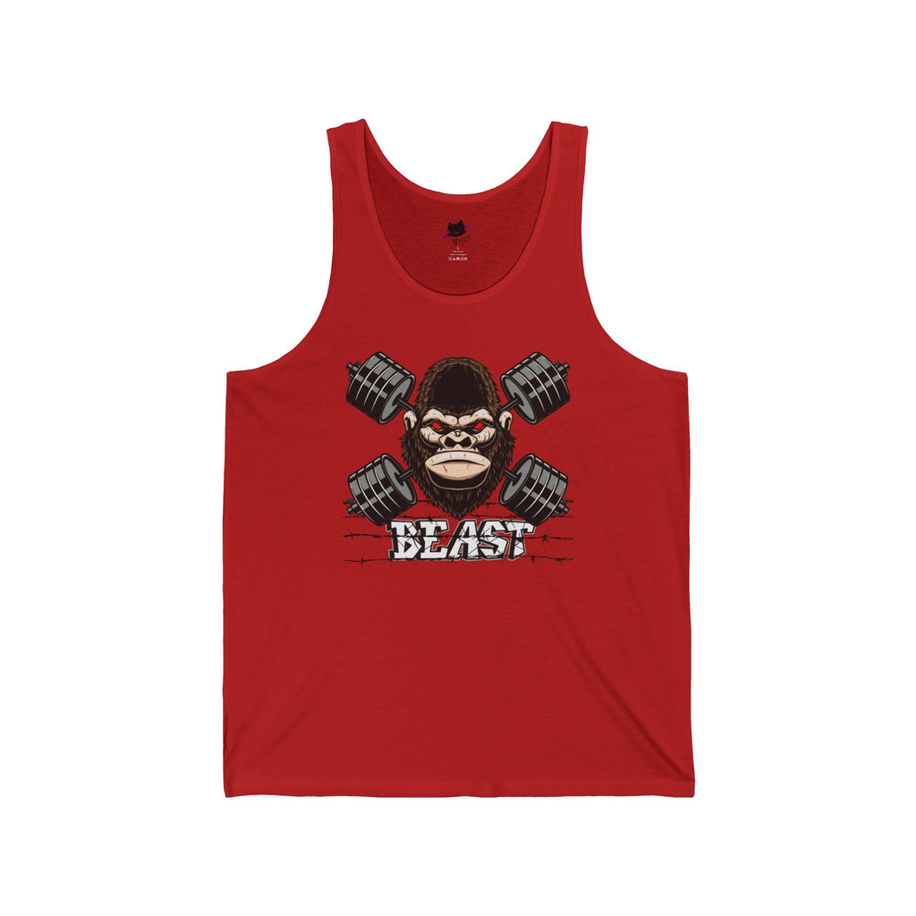 Beast Mode Unisex Jersey Tank - Gym Wear, Fitness Apparel, Muscle Tank Top, Cute Workout Shirt, Motivational Clothing
