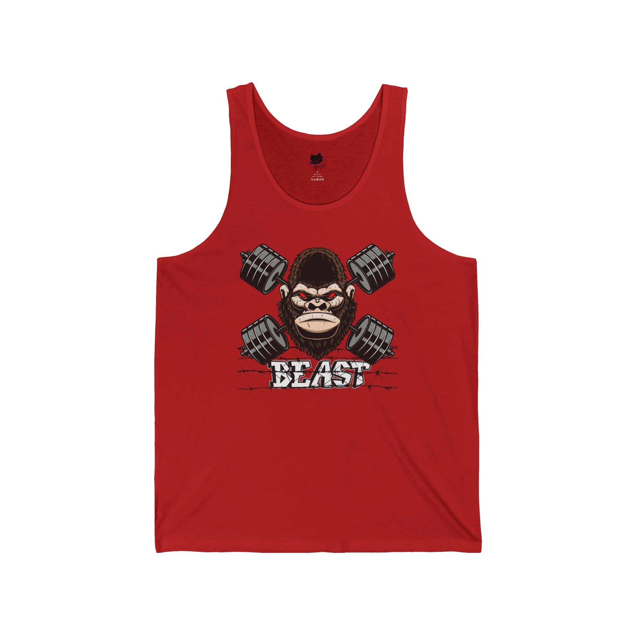 Beast Mode Unisex Jersey Tank - Gym Wear, Fitness Apparel, Muscle Tank Top, Cute Workout Shirt, Motivational Clothing
