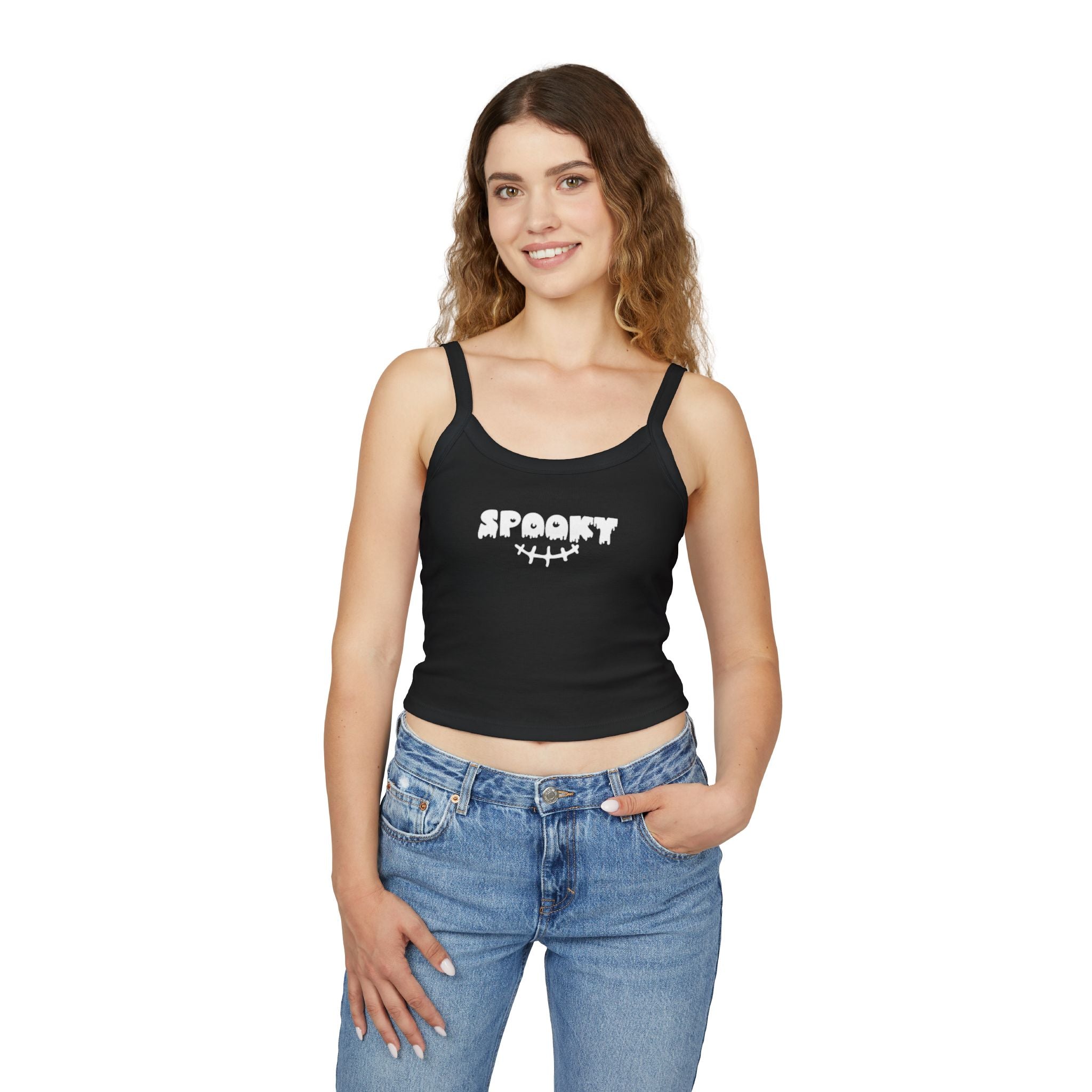 Spooky Women's Spaghetti Strap Tank Top | Halloween Top, Casual Wear, Summer Fashion, Festival Style, Boho Outfit