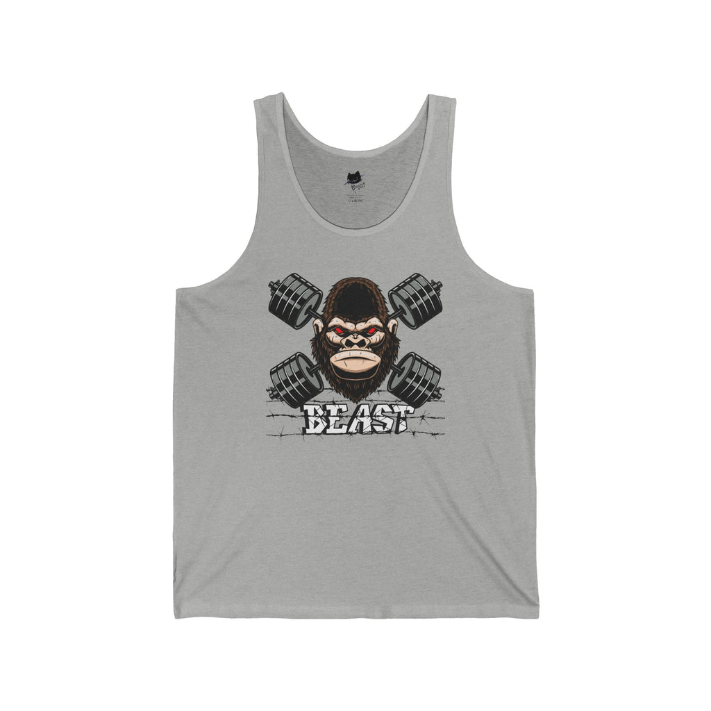 Beast Mode Unisex Jersey Tank - Gym Wear, Fitness Apparel, Muscle Tank Top, Cute Workout Shirt, Motivational Clothing